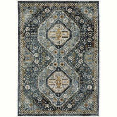 Oriental Weavers 3 ft. 3 in. x 5 ft. Aberdeen Traditional & Traditional Area Rug Blue