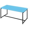 GT 3 Piece Blue Carbon Fiber Wrap Coffee Table and End Table Set - 3 of 4