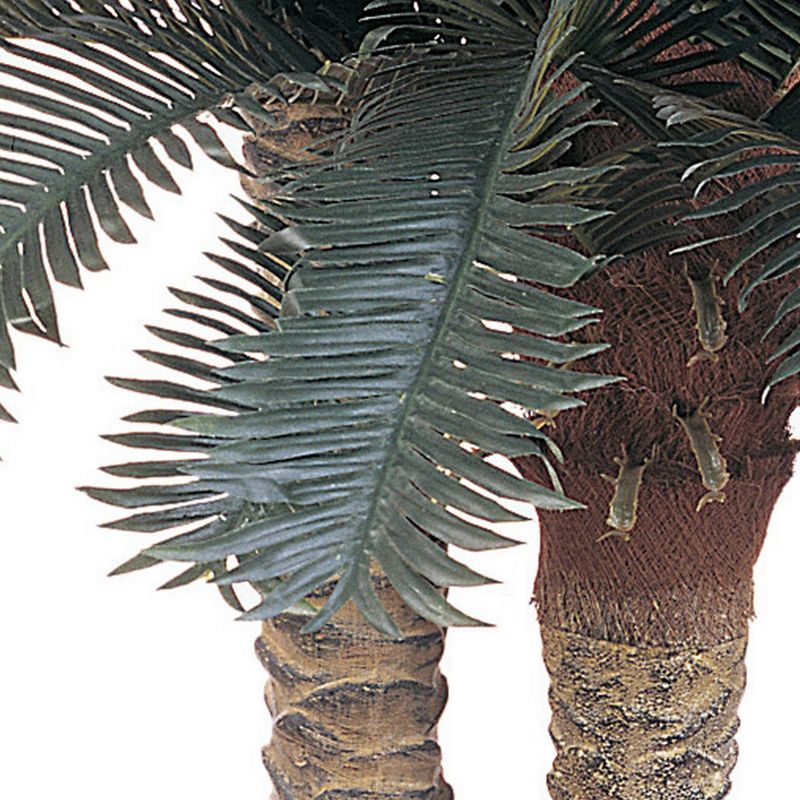 Nearly Natural Sago Palm Double Potted Silk Tree (6&#34;/4&#34;), 4 of 6