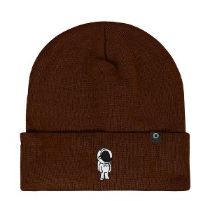 Dalix Astronaut Embroidered Beanie Warm Winter Space Cadet Knit Hat for Men - 1 of 4