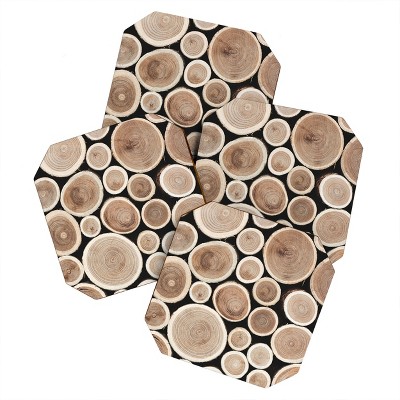 Ingrid Beddoes Timber 4 Set of 4 Coasters - Deny Designs