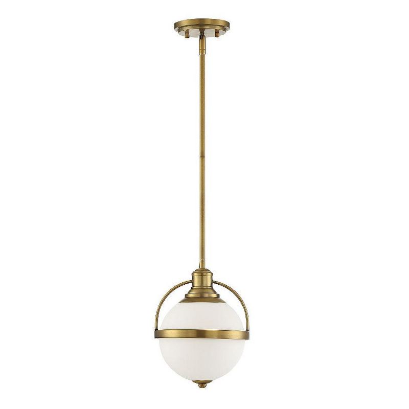 Savoy House Westbourne 1 - Light Pendant in  Warm Brass, 2 of 5