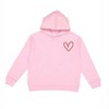 The Juniper Shop Embroidered Hand Drawn Heart Youth Graphic Hoodie - 2 of 3