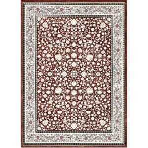 Vintage Washable Rugs for Living Room & Bedroom, Low Pile Soft Non-Slip with Rubber Backing, Home Office Decor - 1 of 4