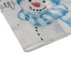 Unique Bargains Christmas Place Mats Striped Scarf Snowman Flax 11.8"x17.7" 2 Pcs - 4 of 4