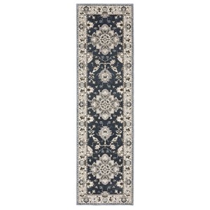 Oriental Weavers Ellington ELL08 Blue/ Beige Indoor Area Rug - 2'3" x 7'6" - 1 of 4