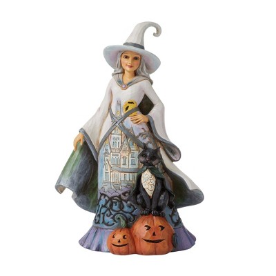 Jim Shore 1.14" Midnight Magic Good Witch Pumpkins  -  Decorative Figurines