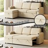 85.8" Upholstered Convertible L-Shaped Sleeper Sectional Sofa with Pull-Out Bed, USB & Type-C Charging Ports, Reversible Storage Chaise & Armrest - 2 of 4