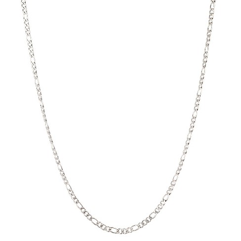 Mens stainless deals steel figaro chain