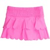 RuffleButts Girls UPF50+ Active Tiered Flare Skort - Neon Pink, 8 - 2 of 4