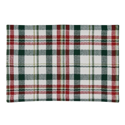 Split P Grace Plaid Placemat Set - Green