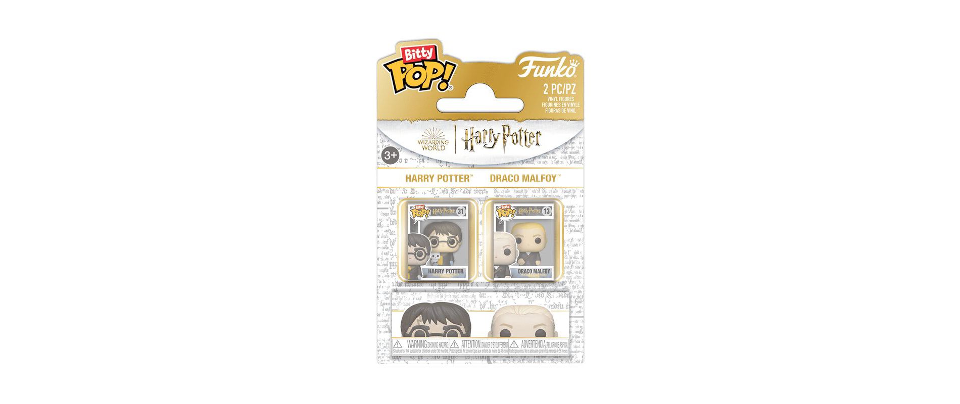 Funko Bitty POP! Harry Potter 2-Pack Mini Figures Harry Potter & Draco Malfoy or Ron Weasley & Hermione Granger