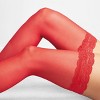 Women's 20D Sheer Thigh Highs with Lace Trim - Auden™ - image 2 of 3