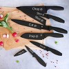 MasterChef 12pc Knife Set with Covers Sharp Nonstick Coated Knives Essential Black Collection: Stainless Steel Blades, Rubber Handles - 2 of 4