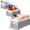 Creative Scents Wooden Storage Gray Bins - Set of  3 (Small, Medium, and Large) - 2 of 4