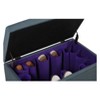 Ore International Tufted Shoe Storage Ottoman Blue: Upholstered Rectangular Bench, MDF Frame, No Assembly Required - 3 of 4