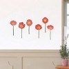 Slickblue Flower Display Vinyl Wall Decals – Decorative Stickers for Living Room, Bedroom & More, 13" x 23.5" - 2 of 3