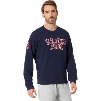U.S. Polo Assn. Men's French Terry Graphic Applique Crewneck Sweatshirt