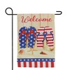 Northlight Sandy Beach "Welcome" Patriotic Outdoor Garden Flag - 18" x 12.5" - 2 of 4