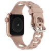 HTUTWOO Apple Watch Band Breathable Silicone Circles Sport Strap 44/45/46/49mm, Fadeless for iWatch Series 10 9 8 7 6 5 4 3 2 1 SE Ultra - 2 of 4