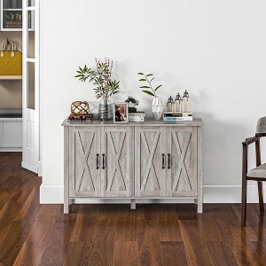 XIYUYEU Buffet Cabinet Coffee Bar Cabinet Kitchen Storage Cabinet with Drawers,Large Tabletop for Dining Room - 1 of 4