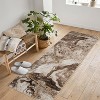 Area Rug Soft Modern Abstract Boho Washable Large Machine Rug Non-Slip Low Pile Carpets for Bedroom Entryway Office Dining Table - 3 of 4