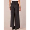 Women's Skyrise Plaid Ponte Wide Leg Trousers with Flap Pockets - Democracy - 3 of 4