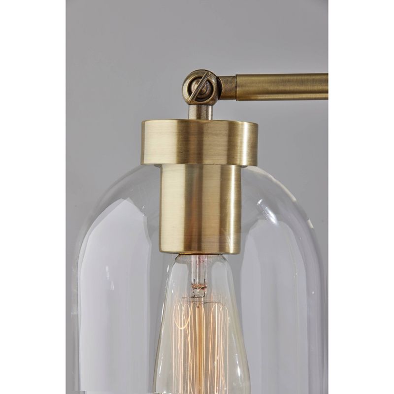 Bristol Floor Lamp (Includes Light Bulb) Antique Brass - Adesso, 4 of 6