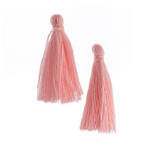 John Bead 1in Rosewater Cotton Tassels Ornament for DIY Crafts Party Decorations, 20pcs - 1 of 4