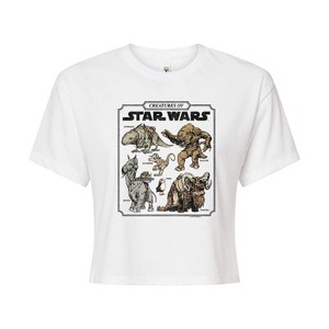 Women's - Star Wars - Creatures Of Cropped Graphic T-Shirt - 1 of 4