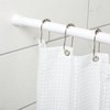 Tension Shower Curtain Rod White 44 to 72 Inches Premium Steel Adjustable Bathroom Easy No Drill Rust Resistant Spring - 3 of 4