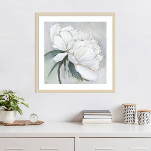 Amanti Art White Floral Bloom II by Asia Jensen Wood Framed Wall Art Print - 1 of 4