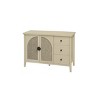 Farmhouse Kitchen Cabinets With 4 Doors, Wood Cabinet With Adjustable Laminates and 3 Gears, Cabinet Kitchen With Anti-Dumping Device-Cuddlewood - 3 of 4