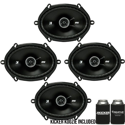 Kicker Dsc680 6x8-inch (160x200mm) Coaxial Speakers, 4-ohm Bundle