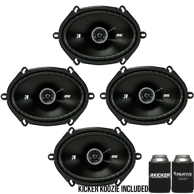 Kicker DSC680 6x8-Inch (160x200mm) Coaxial Speakers, 4-Ohm bundle, 1 of 7