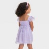 Audrey Camille Toddler Girls' Floral & Stars Tank Tulle Dress - Lavender - 2 of 3
