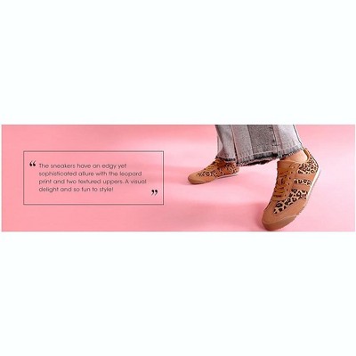Женские кроссовки London Rag Womens Panther Leopard Print Microfiber Sneakers 5 — фото 8
