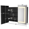 Lighted Medicine Cabinet with Mirror Wall Mounted Bathroom Mirror with Storage - 2 of 4