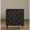 South Shore Oxford 2 Door Storage Cabinet Black Oak/Dark Gray - 4 of 4