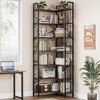 Garvee Corner Bookshelf Industrial Corner Bookcase, l Shaped Bookshelf  5 Tier/7 Tier Corner Shelf with Beaded Design and Adjustable Feet - 4 of 4