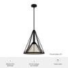 Hunter 17" Rafner Ceiling Light Natural Iron Finish - Stylish Pendant for Indoor Spaces, 1 Bulb, Dimmable, Modern Design - 4 of 4