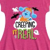 Girls' - Blue's Clues & You! - Creeping It Real Fit & Flair Cap Sleeve Dress - image 2 of 2