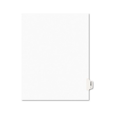 Avery-Style Preprinted Legal Side Tab Divider Exhibit I Letter White 25/Pack 01379