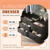 Dresser with 5 Drawers, Wide Fabric Chest with Drawer Organizers for Bedroom, Closet, Hallway - 4 of 4