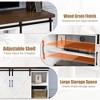 GustoWave Farmhouse TV Stand, Entertainment Center for 65 Inch TVs, Barn Doors TV Stand with Storage and Shelves, Modern TV Console Table Furniture - 4 of 4