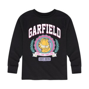Boys' - Garfield - Collegiate Long Sleeve Graphic T-Shirt - 1 of 4