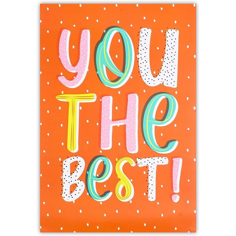 10-Pack Motivational Poster with Bright Colors Positive Words, Idea for Students Teenagers (13 x 19 inches), 5 of 8