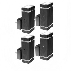 YANSUN 4-Pack 1W Plug-In Light Sensor Night Lights, Frosted Square Wall-Mount Design, 5000K White Light, Slide Dimming (0%-100%), US Plug - 1 of 4