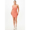 Slickblue Women's Bodycon Dress, Halter Neck, Peach Color, Form-Fitting Evening Style, Size S-L - 3 of 4