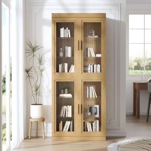PexFix Wood Accent Cabinet with Adjustable Shelves - 1 of 4